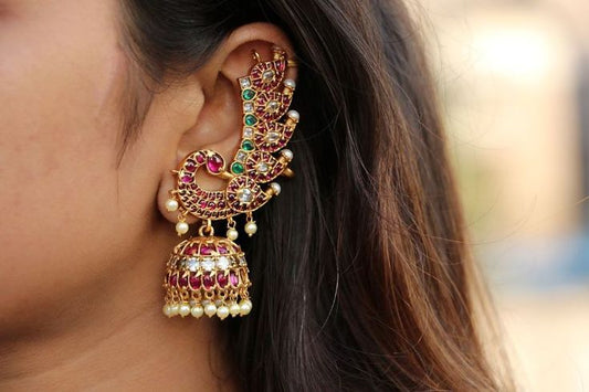 Trendy Earcuff Traditional Set With Kemp Look
