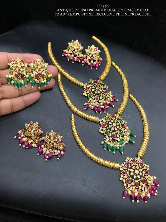 CZ AD stone Designer Kemp Stone Combo Set